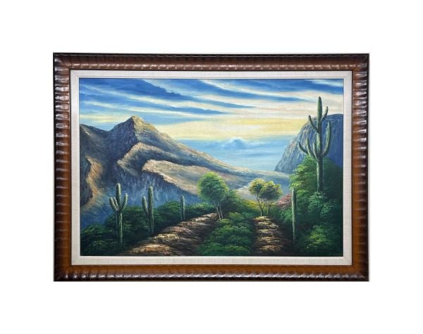 Kaktüsler Yağlıboya Tablo 75x107 cm