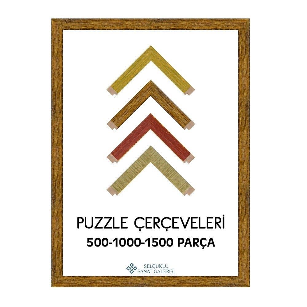 Puzzle Çerçevesi Eskitme 30 mm (Tüm Ölçüler) 50x70 cm Çerçeve 35x50 cm