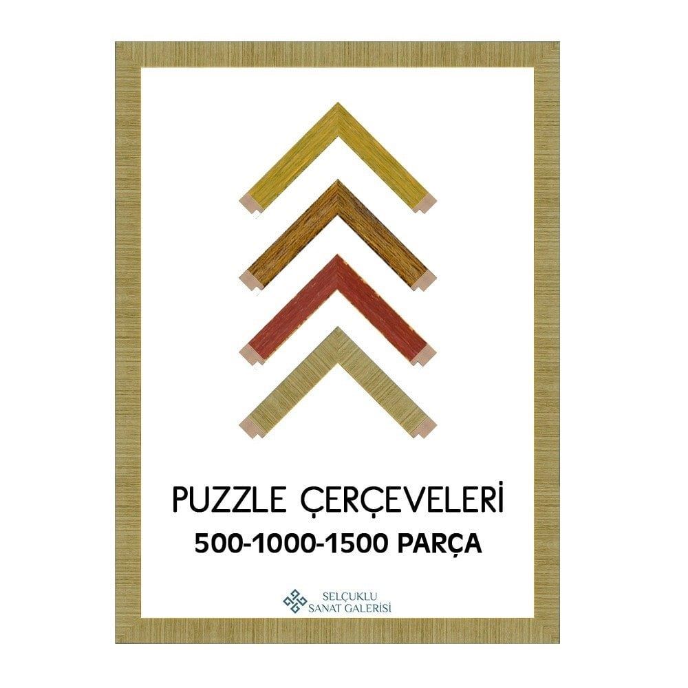 Puzzle Çerçevesi Eskitme 30 mm (Tüm Ölçüler) 50x70 cm Çerçeve 35x50 cm