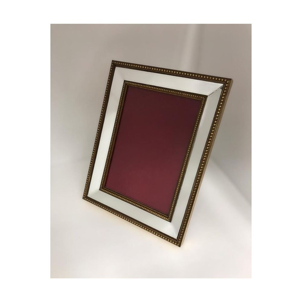 Dekoratif Aynalı Fotoğraf Çerçevesi Ayaklı Yaldız