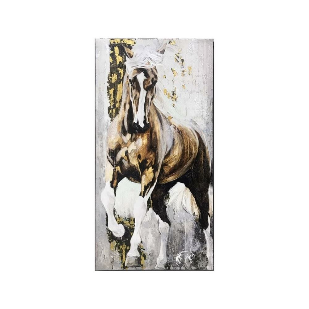 Dokulu At Tablosu 60x120 cm