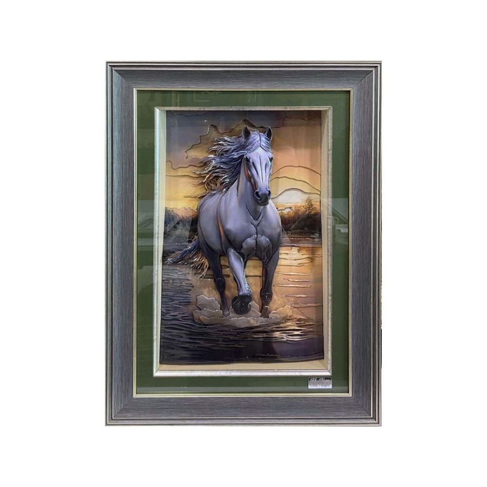 Rölyef Tablo At 55x70 cm