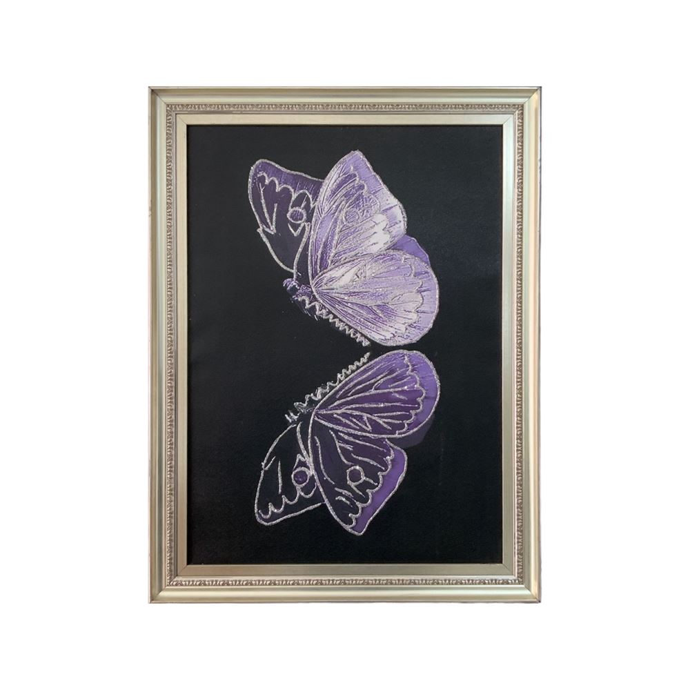 Dokulu Kelebekler Tablo 60x80 cm