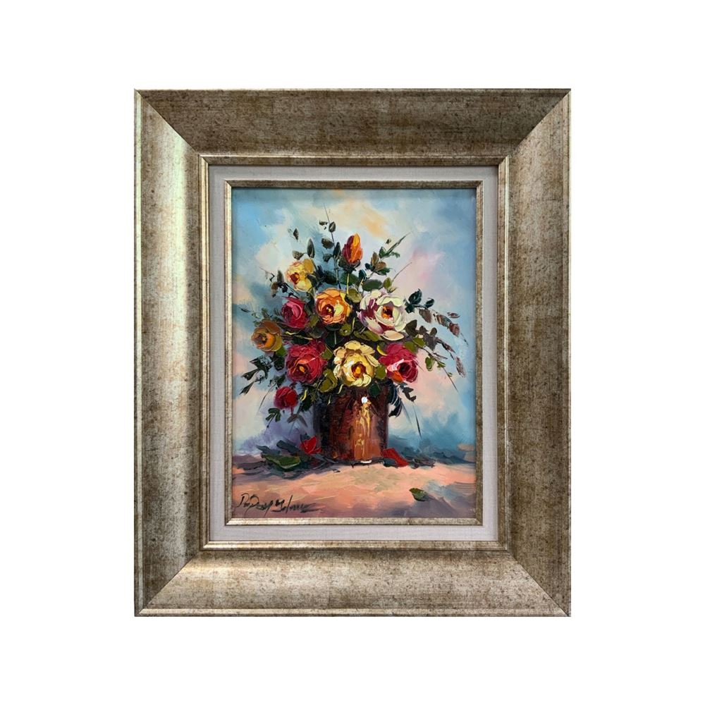 Yağlı Boya Tablo Vazoda Çiçek 50X60 cm