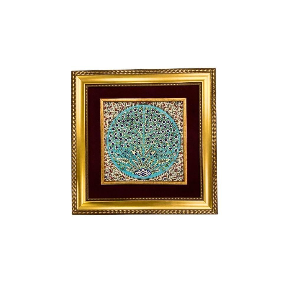 Çini Tablo Hayat Ağacı 35x35 cm