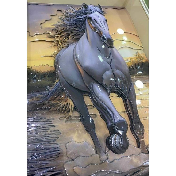 Rölyef Tablo At 55x70 cm