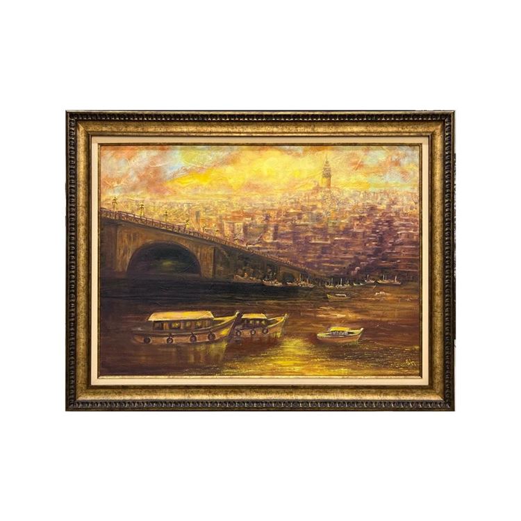 Galata Köprüsü Yağlıboya Tablo 90x120 cm