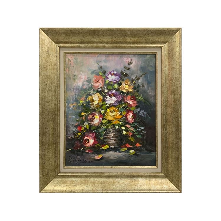 Yağlı Boya Tablo Vazoda Çiçekler 60X70 cm