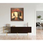 Şapkalı Kız 73x76 cm Yağlıboya Tablo