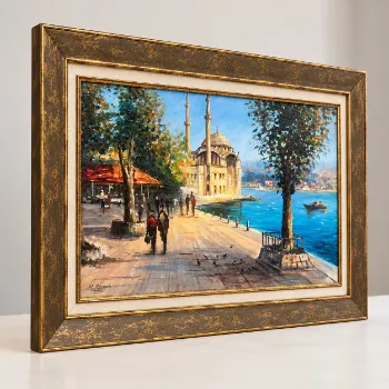 İstanbul Sahilinde Manzara 55x75 cm