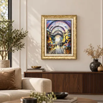 Kapalı Çarşı Manzara 55x75 cm