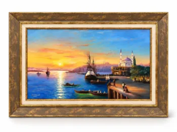 Gün Batımında İstanbul Manzara 55x75 cm