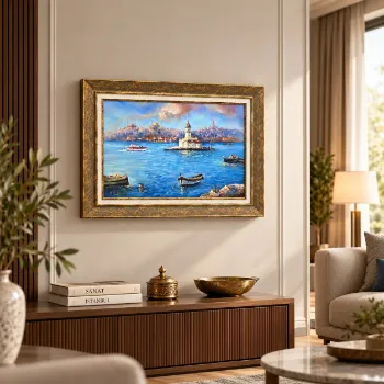 Kız Kulesi İstanbul Manzara 55x75 cm
