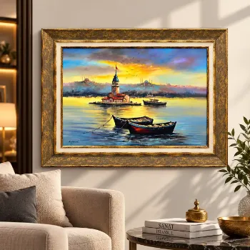 İstanbul Kız Kulesi Manzara 55x75 cm