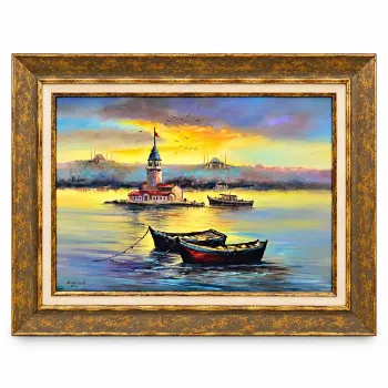 İstanbul Kız Kulesi Manzara 55x75 cm