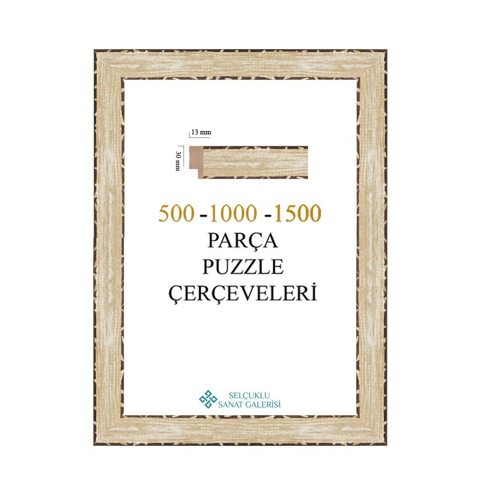 Puzzle Çerçevesi 30 mm KREM - 35x50 (500'luk)