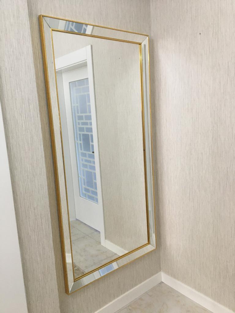 Dekoratif Ayna Çerçeve Boy Aynası 60mm