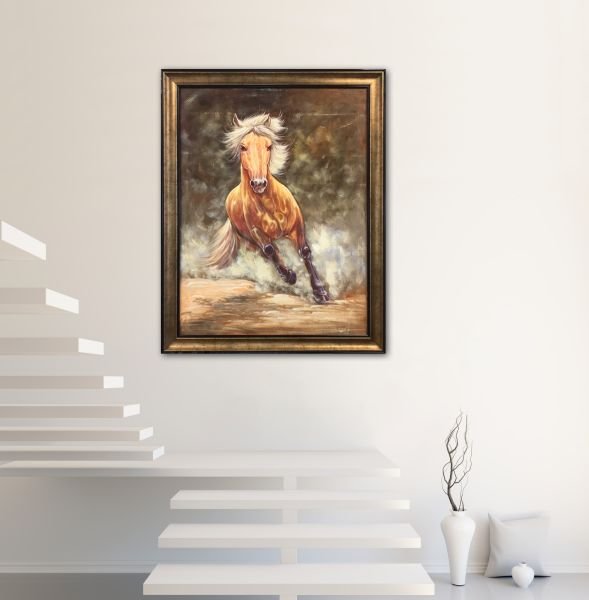 At 88x112 cm Yağlıboya Tablo