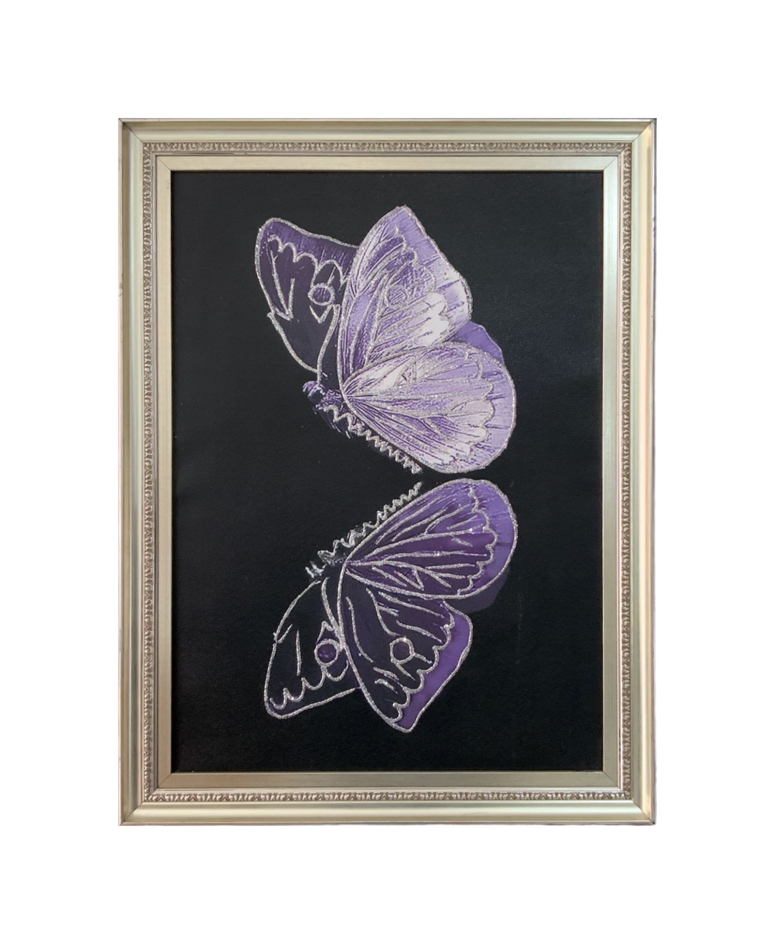 Dokulu Kelebekler Tablo 60x80 cm