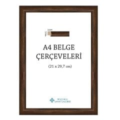 A4 ÇERÇEVE 1. SINIF 22MM (A3, A4, A5 ve 25x35) KAHVERENGİ - A4 (21x29,7 cm)