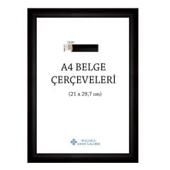 A4 ÇERÇEVE 1. SINIF 22MM (A3, A4, A5 ve 25x35) SİYAH - A4 (21x29,7 cm)