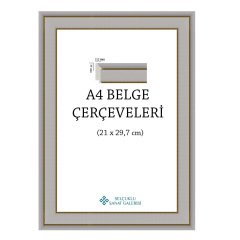 A4 ÇERÇEVE 39 MM (A3, A4, A5 ve 25x35) BEYAZ - 25x35 cm