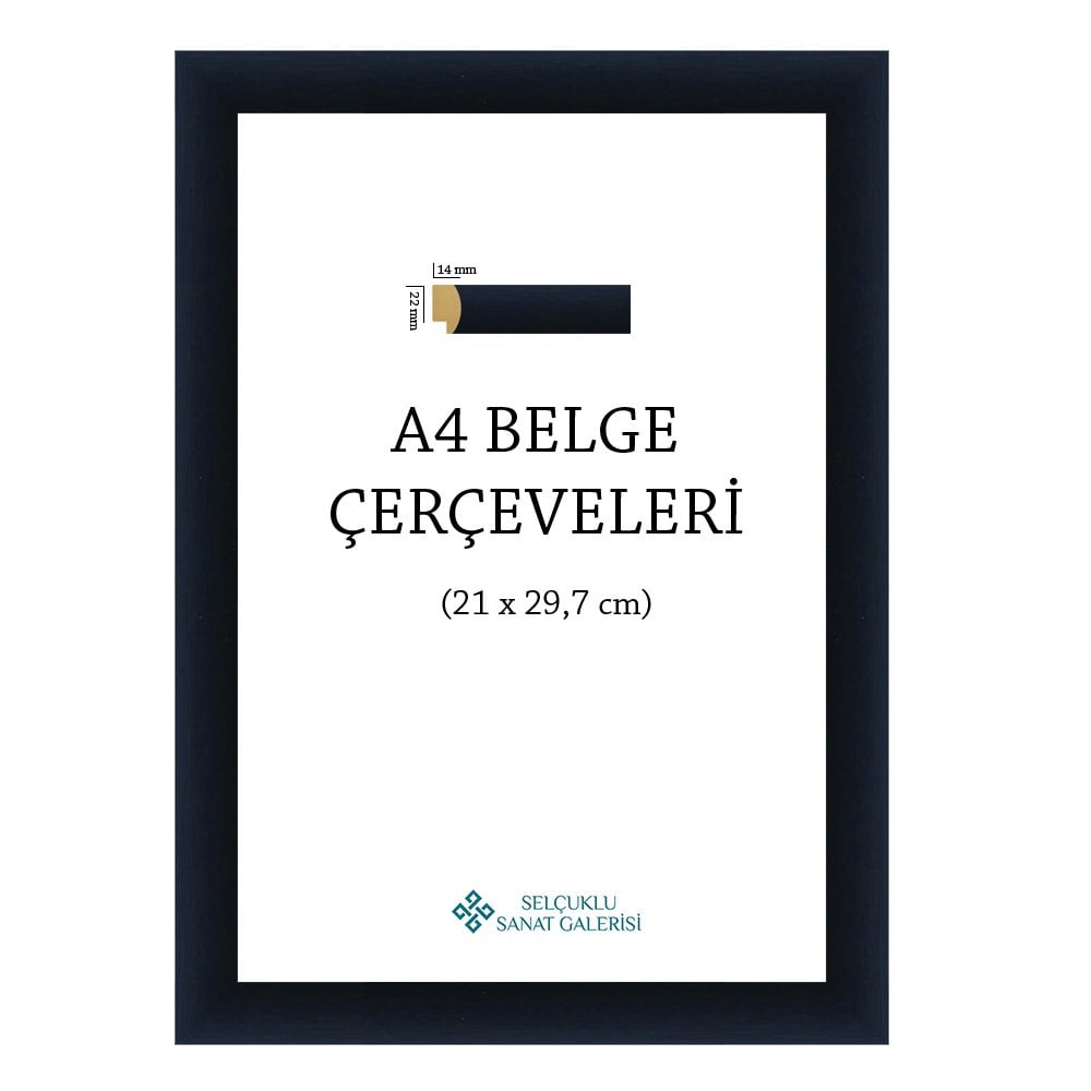 A4 ÇERÇEVE 1. SINIF 22MM (A3, A4, A5 ve 25x35) LACİVERT - 25x35 cm