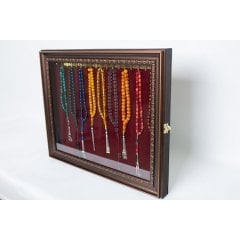 Tesbih Sergileme Panosu 44X54 cm - ESKİTME SİYAH - Ledli