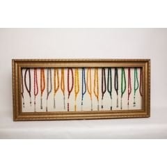 Tesbih Sergileme Panosu 44X54 cm - ESKİTME SİYAH - Ledli