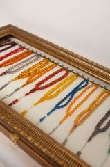 Tesbih Sergileme Panosu 44x100 cm - ESKİTME YALDIZ - Ledli