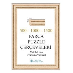 Puzzle Çerçevesi 42 mm 50x70 cm Çerçeve 35x50 cm BEYAZ - 48x68 (1000'luk)