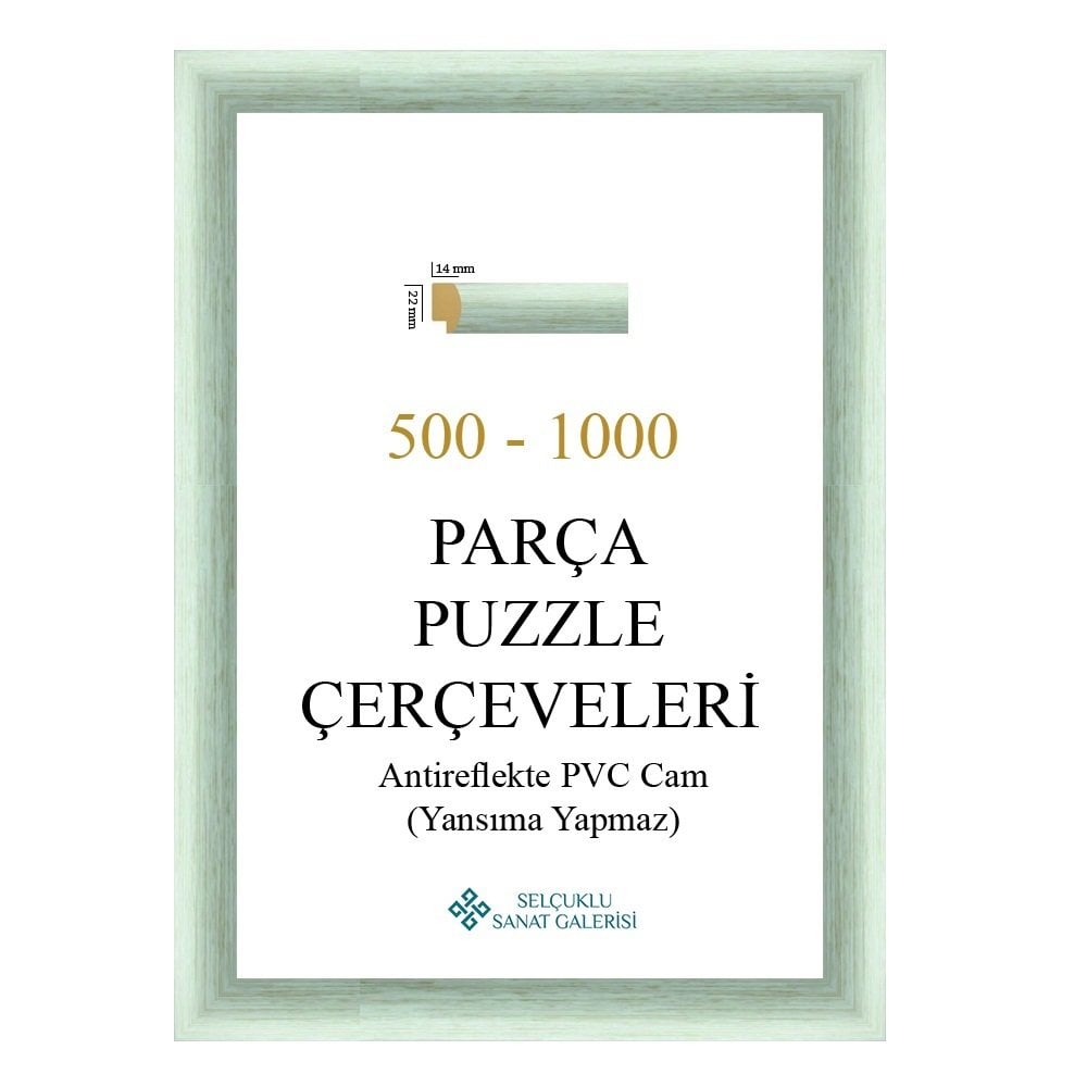 Puzzle Çerçevesi 22 mm 35x50 (500'luk) - GÜMÜŞ